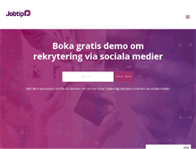 Tablet Screenshot of jobtip.se